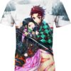 Tanjiro x Nezuko - Demon Slayer - Kimetsu No Yaiba 3D T-Shirt V6