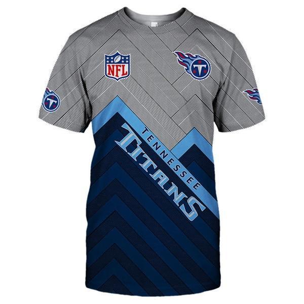 Tennessee Titans Logo In Chest 3D Printed T-Shirt