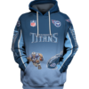 Tennessee Titans Name In Sleeve 3D Pullover Hoodie