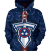 Tennessee Titans Sword Symbol 3D Printed Pullover Hoodie