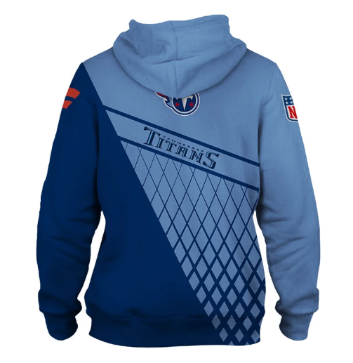 Tennessee Titans Top Logo 3D Pullover Hoodie - Image 2