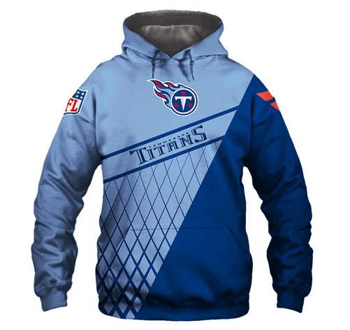 Tennessee Titans Top Logo 3D Pullover Hoodie