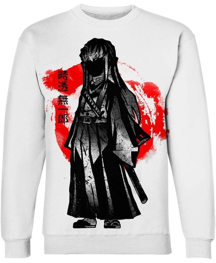 Tokitou Muichirou - Demon Slayer - Kimetsu No Yaiba 3D Crewneck Sweatshirt V1