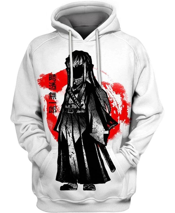 Tokitou Muichirou - Demon Slayer - Kimetsu No Yaiba 3D Pullover Hoodie V1