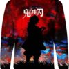 Tomioka Giyuu - Demon Slayer - Kimetsu No Yaiba 3D Crewneck Sweatshirt V2