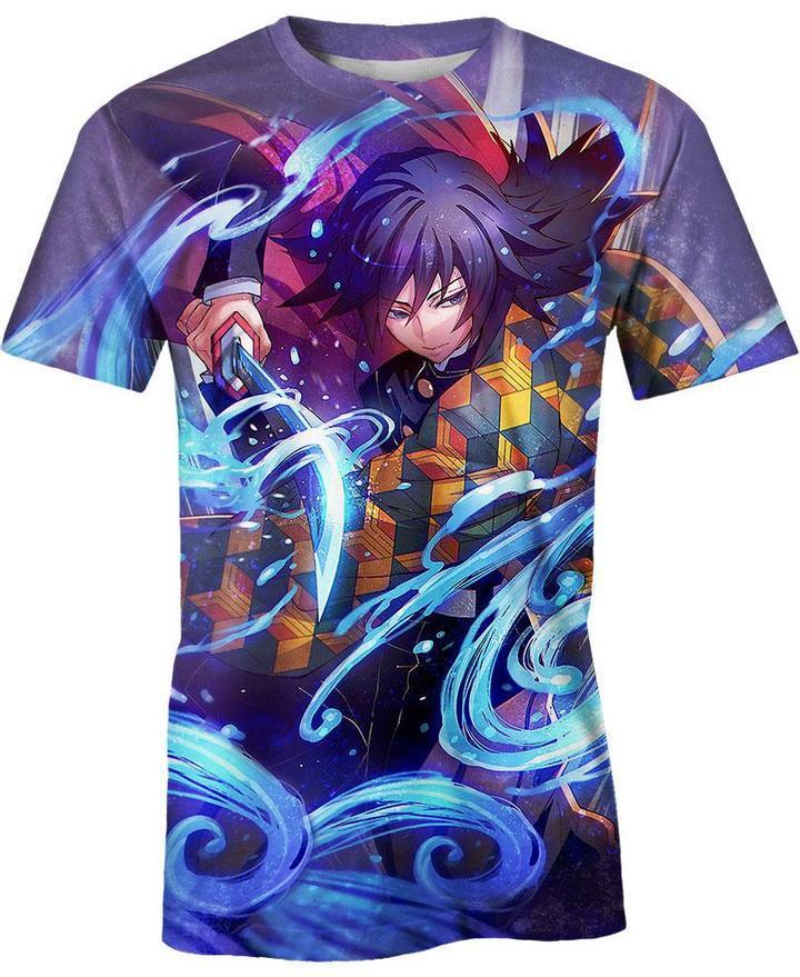 Tomioka Giyuu - Demon Slayer - Kimetsu No Yaiba 3D T-Shirt V5