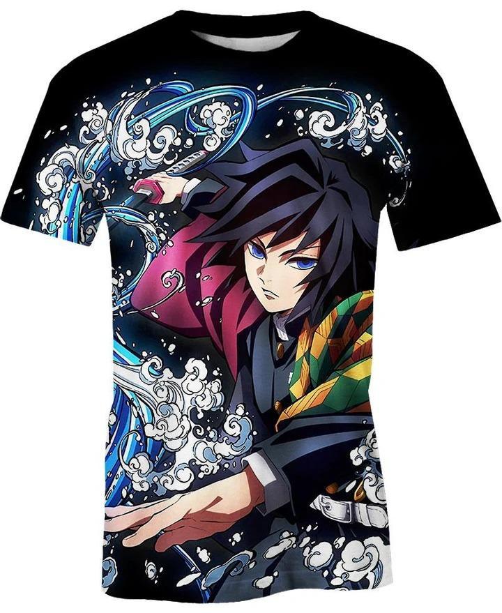 Tomioka Giyuu - Demon Slayer - Kimetsu No Yaiba 3D T-Shirt V7