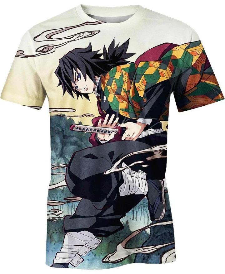Tomioka Giyuu - Demon Slayer - Kimetsu No Yaiba 3D T-Shirt V8