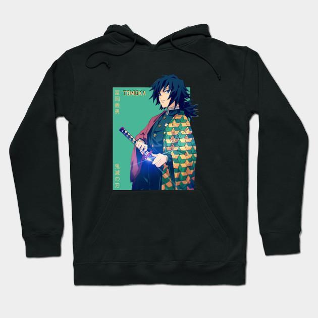 Tomioka Giyuu - Demon Slayer - Kimetsu No Yaiba Pullover Hoodie Sweatshirt V12