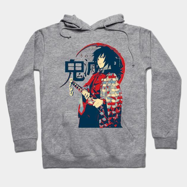 Tomioka Giyuu - Demon Slayer - Kimetsu No Yaiba Pullover Hoodie Sweatshirt V15
