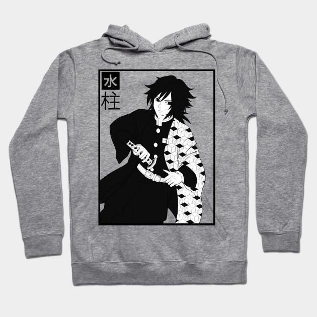 Tomioka Giyuu - Demon Slayer - Kimetsu No Yaiba Pullover Hoodie Sweatshirt V5