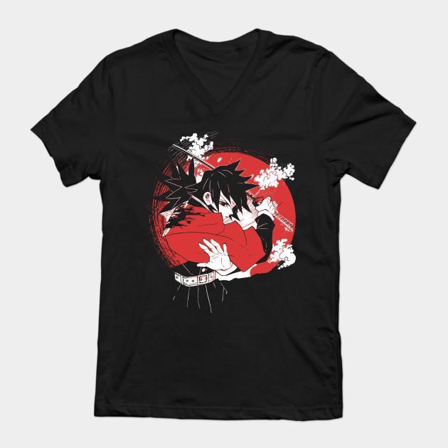 Tomioka Giyuu - Demon Slayer - Kimetsu No Yaiba T-Shirt V18 - Image 2
