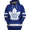 Toronto Maple Leafs Symbol 3D Pullover Hoodie