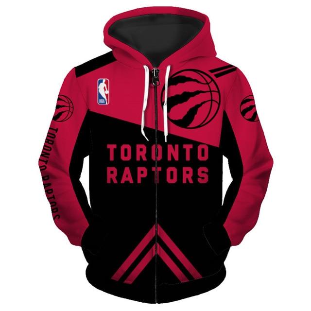 Toronto Raptors 3D Zipper Hoodie Jacket