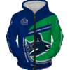 Vancouver Canucks Symbol 3D Printed Zipper Hoodie Jacket