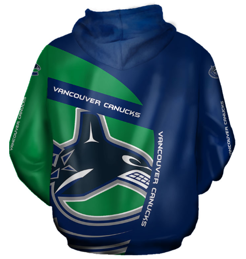 Vancouver Canucks Symbol 3D Printed Zipper Hoodie Jacket - Image 2