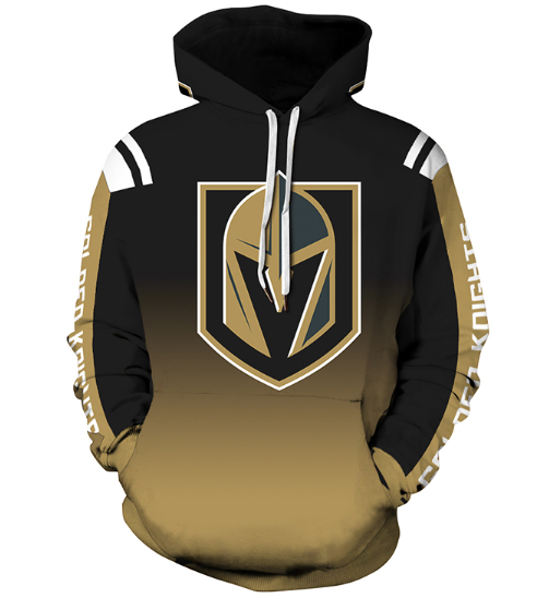 Vegas Golden Knights Logo 3D Printed Pullover Hoodie