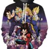 Vegeta Dragon Ball Z 3D Pullover Hoodie V7