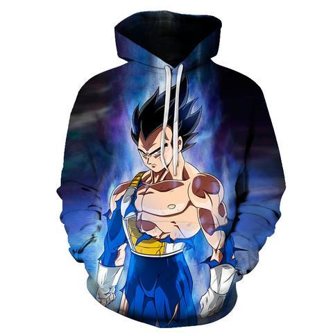 Vegeta Dragon Ball Z 3D Pullover Hoodie V8