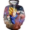 Vegeta Dragon Ball Z 3D Pullover Hoodie V9