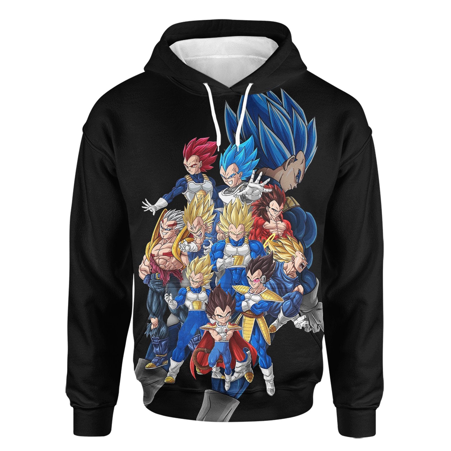 Vegeta Mature Dragon Ball Z 3D Hoodie