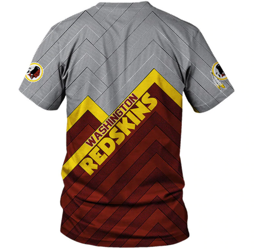 Washington Redskins Logo In Chest 3D Printed T-Shirt - Image 2