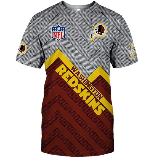 Washington Redskins Logo In Chest 3D Printed T-Shirt