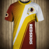 Washington Redskins Stripe 3D T-Shirt