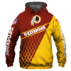 Washington Redskins Top Logo 3D Pullover Hoodie