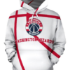 Washington Wizards Simple 3D Printed Pullover Hoodie