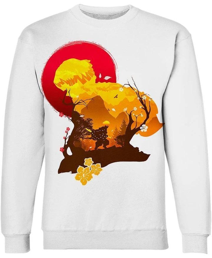 Zenitsu Agatsuma - Demon Slayer - Kimetsu No Yaiba 3D Crewneck Sweatshirt V7