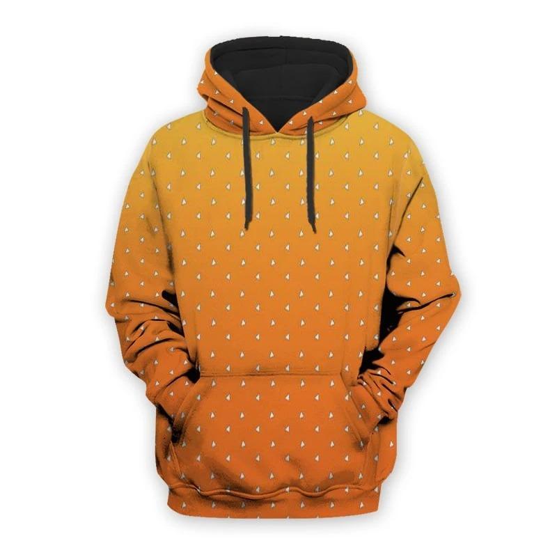 Zenitsu Agatsuma - Demon Slayer - Kimetsu No Yaiba 3D Pullover Hoodie V3