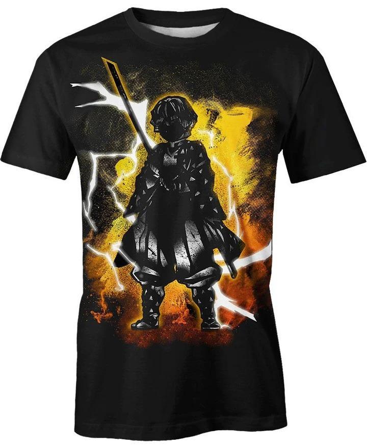 Zenitsu Agatsuma - Demon Slayer - Kimetsu No Yaiba 3D T-Shirt V15
