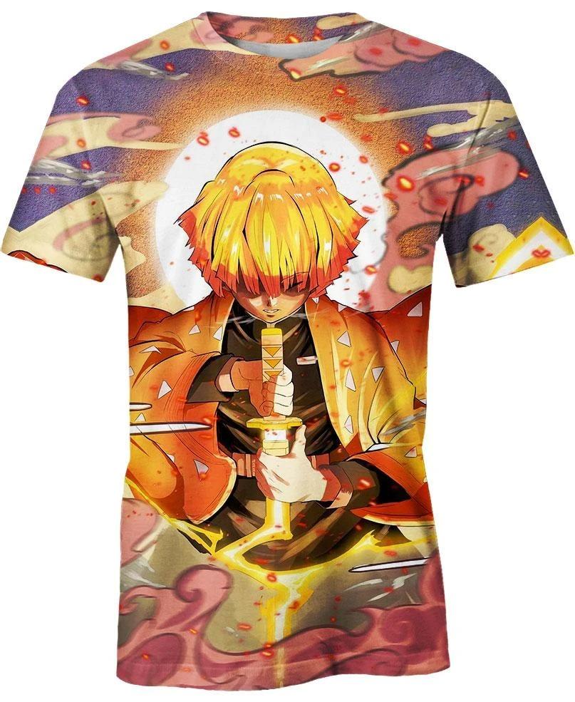 Zenitsu Agatsuma - Demon Slayer - Kimetsu No Yaiba 3D T-Shirt V16