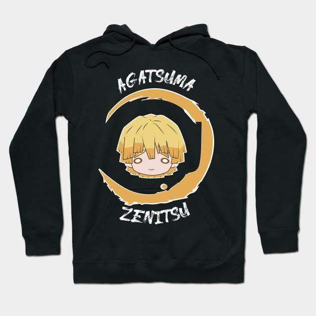 Zenitsu Agatsuma - Demon Slayer - Kimetsu No Yaiba Pullover Hoodie Sweatshirt V16