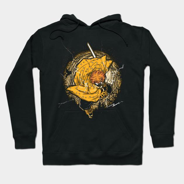 Zenitsu Agatsuma - Demon Slayer - Kimetsu No Yaiba Pullover Hoodie Sweatshirt V23