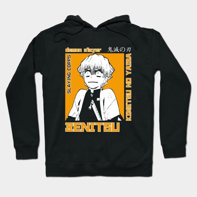Zenitsu Agatsuma - Demon Slayer - Kimetsu No Yaiba Pullover Hoodie Sweatshirt V28