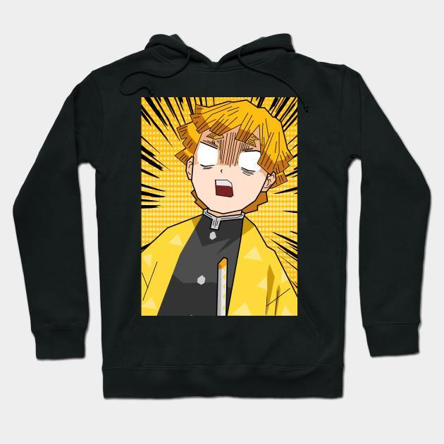 Zenitsu Agatsuma - Demon Slayer - Kimetsu No Yaiba Pullover Hoodie Sweatshirt V29