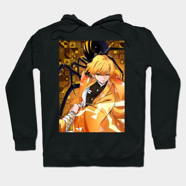 Zenitsu Agatsuma - Demon Slayer - Kimetsu No Yaiba Pullover Hoodie Sweatshirt V3