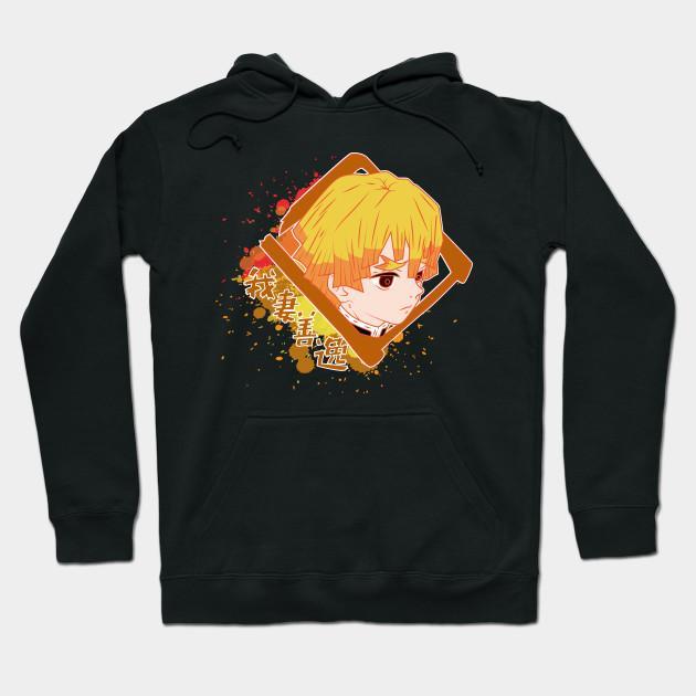 Zenitsu Agatsuma - Demon Slayer - Kimetsu No Yaiba Pullover Hoodie Sweatshirt V30