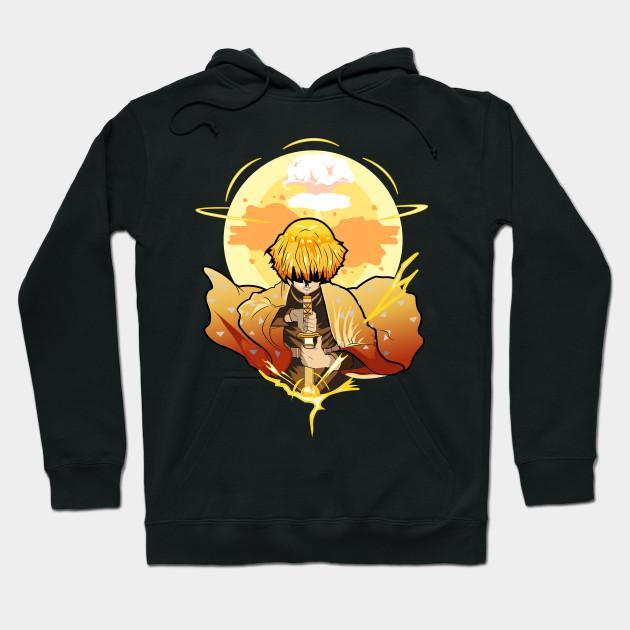 Zenitsu Agatsuma - Demon Slayer - Kimetsu No Yaiba Pullover Hoodie Sweatshirt V32