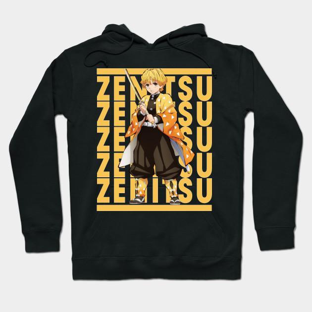 Zenitsu Agatsuma - Demon Slayer - Kimetsu No Yaiba Pullover Hoodie Sweatshirt V35