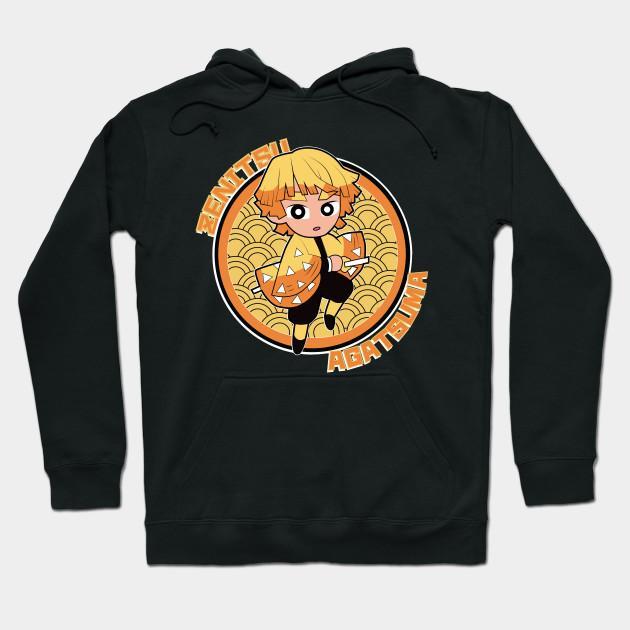 Zenitsu Agatsuma - Demon Slayer - Kimetsu No Yaiba Pullover Hoodie Sweatshirt V39