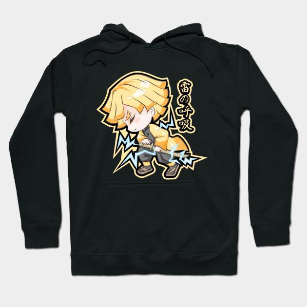 Zenitsu Agatsuma - Demon Slayer - Kimetsu No Yaiba Pullover Hoodie Sweatshirt V41