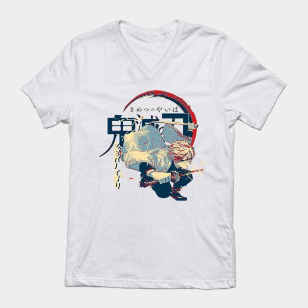 Zenitsu Agatsuma - Demon Slayer - Kimetsu No Yaiba T-Shirt V25 - Image 2