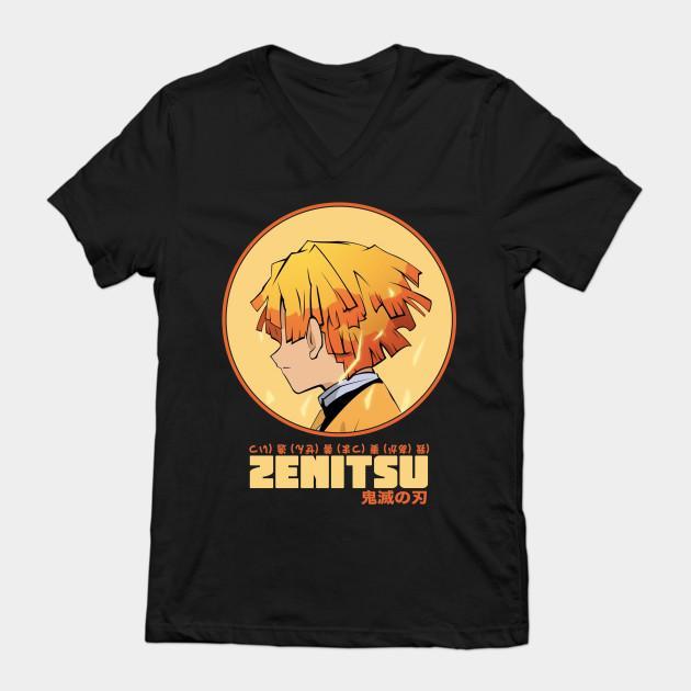 Zenitsu Agatsuma - Demon Slayer - Kimetsu No Yaiba T-Shirt V26 - Image 2