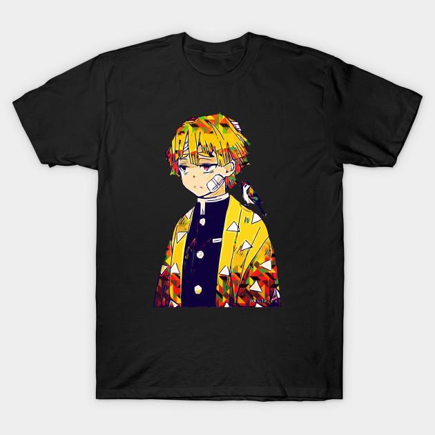 Zenitsu Agatsuma - Demon Slayer - Kimetsu No Yaiba T-Shirt V27