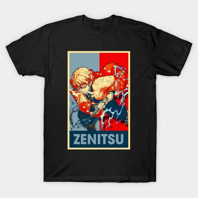 Zenitsu Agatsuma - Demon Slayer - Kimetsu No Yaiba T-Shirt V32