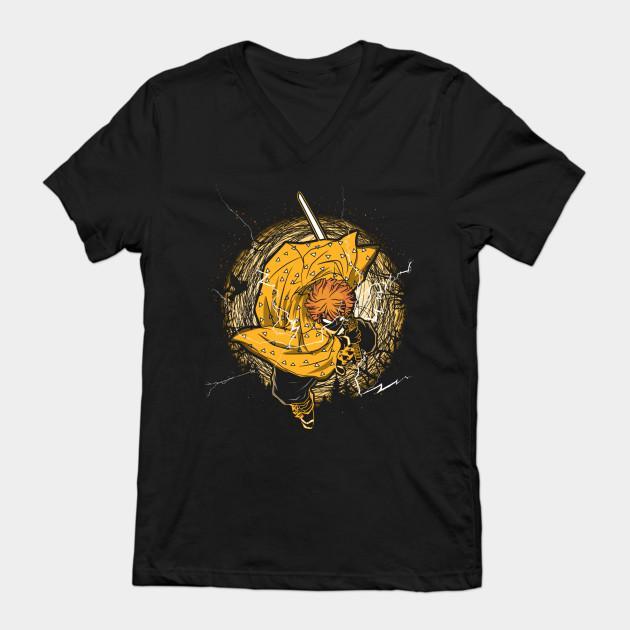 Zenitsu Agatsuma - Demon Slayer - Kimetsu No Yaiba T-Shirt V33 - Image 2