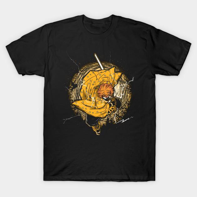 Zenitsu Agatsuma - Demon Slayer - Kimetsu No Yaiba T-Shirt V33